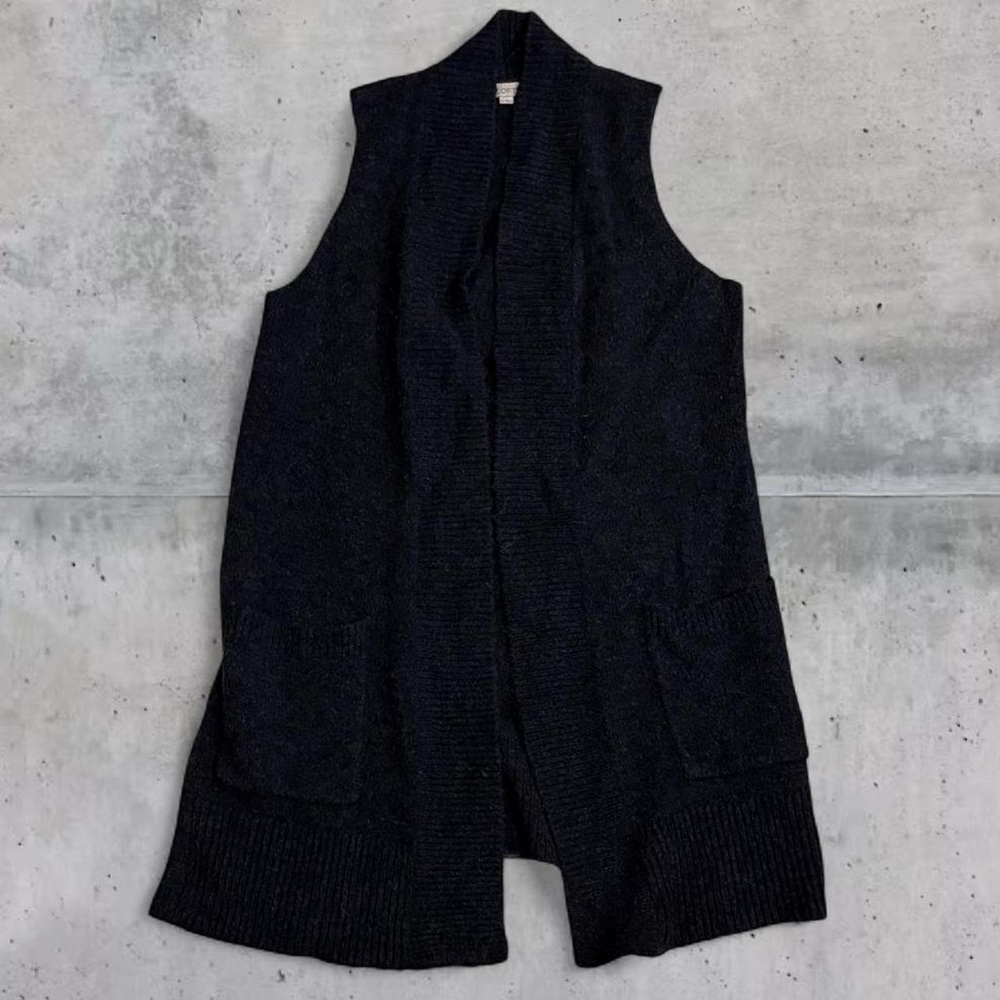 LOFT long open cardigan sweater vest